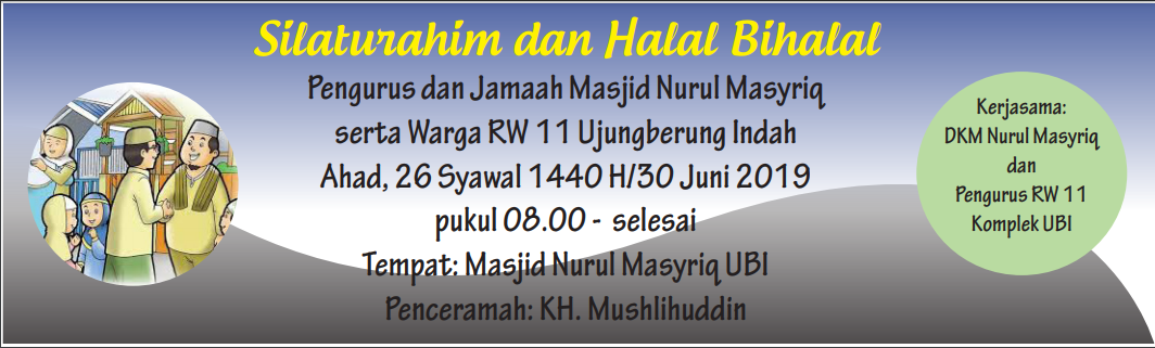 Halal Bi Halal Di Masjid Nurul Masyriq